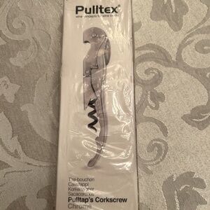 Pulltex chrome corkscrew wine opener.  New in box